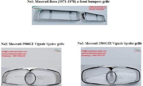Maserati bumper and grill